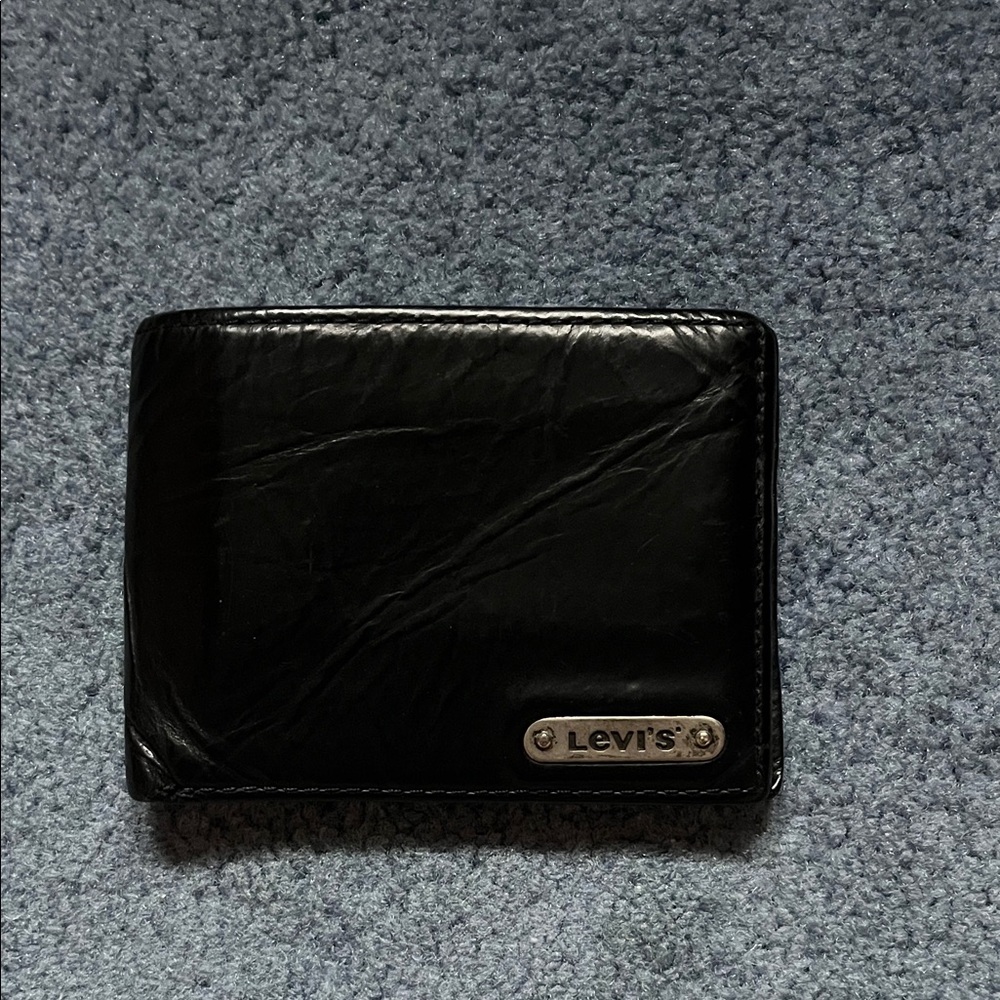 Levi's Black Leather Card Holder